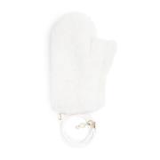 Witte Kamelen Teddy Handschoenen Chic Stijl Max Mara , White , Dames