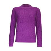 Turtle Neck Pullover Sweater Roberto sarto , Purple , Dames