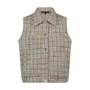 Tweed Vest Q26-14-801 Tramontana , Gray , Dames