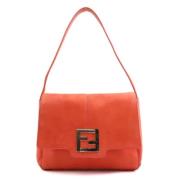 Pre-owned Leather fendi-bags Fendi Vintage , Orange , Dames