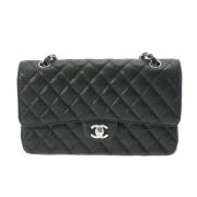 Pre-owned Leather chanel-bags Chanel Vintage , Black , Dames