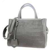 Pre-owned Leather fendi-bags Fendi Vintage , Gray , Dames