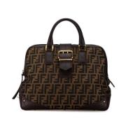 Pre-owned Canvas handbags Fendi Vintage , Brown , Dames