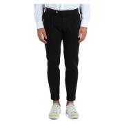 Slim Fit Katoen Stretch Capri Broek Michael Coal , Blue , Heren