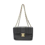 Pre-owned Canvas chanel-bags Chanel Vintage , Black , Dames