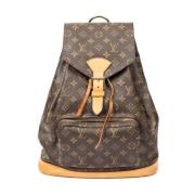 Pre-owned Coated canvas backpacks Louis Vuitton Vintage , Brown , Dame...