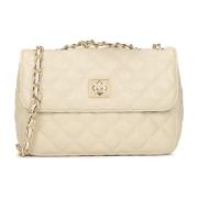 Gewatteerde leren tas in off-witte kleur Kazar , White , Dames