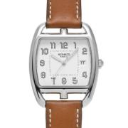 Pre-owned Stainless Steel watches Hermès Vintage , White , Dames