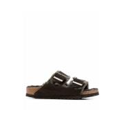 Shearling Comfort Sandalen Birkenstock , Brown , Heren