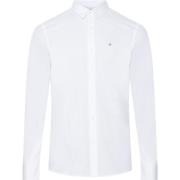 Wit Casual Modern Shirt met Monogram Logo Calvin Klein , White , Heren