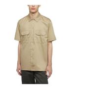 Korte mouw werkoverhemd Dickies , Beige , Heren