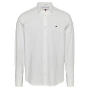 Witte Casual Shirt met YBR Print Tommy Jeans , White , Heren