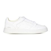 Witte Leren Lage Sneakers Premiata , White , Heren