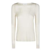 Lange mouwen shirt voor vrouwen Victoria Beckham , Beige , Dames