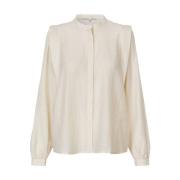 Provence Shirt Lange Mouw Blouse Second Dames , Beige , Dames