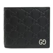 Pre-owned Leather wallets Gucci Vintage , Black , Dames