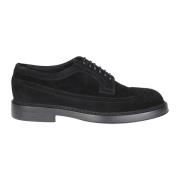 Zwaluwstaart Derby Schoenen Doucal's , Black , Heren