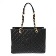 Pre-owned Leather chanel-bags Chanel Vintage , Black , Dames