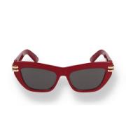 Rode Cat Eye Zonnebril Dior , Red , Dames