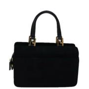 Pre-owned Suede handbags Fendi Vintage , Black , Dames