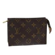 Pre-owned Canvas pouches Louis Vuitton Vintage , Brown , Dames