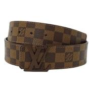 Pre-owned Canvas belts Louis Vuitton Vintage , Brown , Heren