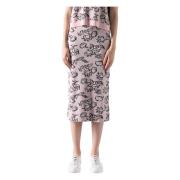 Romantische Bloemen Midi Rok Max Mara Weekend , Pink , Dames