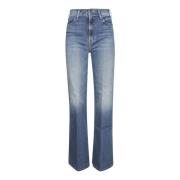 Palazzo Boot-Cut Jeans voor vrouwen Mother , Blue , Dames