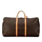 Pre-owned Canvas handbags Louis Vuitton Vintage , Brown , Dames