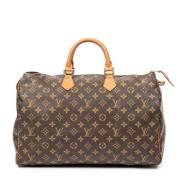 Pre-owned Coated canvas handbags Louis Vuitton Vintage , Brown , Dames