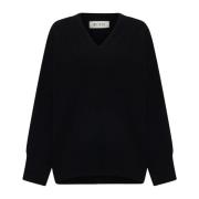 Zwarte Sweater Collectie Róhe , Black , Dames