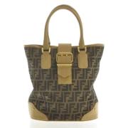 Pre-owned Canvas handbags Fendi Vintage , Brown , Dames