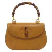 Pre-owned Leather gucci-bags Gucci Vintage , Brown , Dames