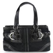 Pre-owned Canvas shoulder-bags Coach Pre-owned , Black , Dames