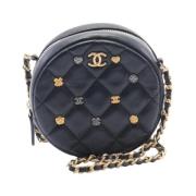 Pre-owned Leather chanel-bags Chanel Vintage , Black , Dames