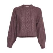 Heidi Pullover Upgrade Stijlvolle Moderne Vrouw Moss Copenhagen , Purp...