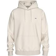 Witte Small Flag Hoodie Sweater Tommy Jeans , White , Heren