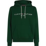 Groene Hoodie Sweatshirt Casual Stijl Tommy Hilfiger , Green , Heren