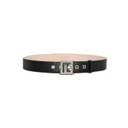 Leren P-Riem Balmain , Black , Heren