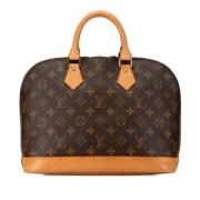 Pre-owned Canvas handbags Louis Vuitton Vintage , Brown , Dames