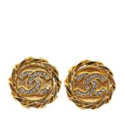 Pre-owned Fabric chanel-jewelry Chanel Vintage , Yellow , Dames