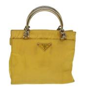 Pre-owned Fabric prada-bags Prada Vintage , Yellow , Dames