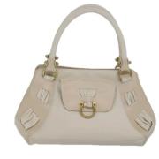 Pre-owned Leather handbags Salvatore Ferragamo Pre-owned , Beige , Dam...