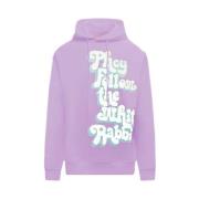 Grafische Print Hoodie voor Mannen Charles Design , Purple , Heren