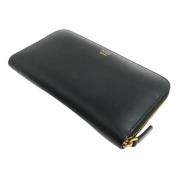 Pre-owned Leather wallets Fendi Vintage , Black , Dames