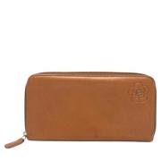 Pre-owned Leather wallets Chanel Vintage , Brown , Dames