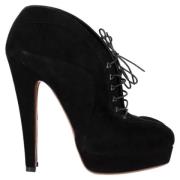 Pre-owned Suede boots Alaïa Pre-owned , Black , Dames