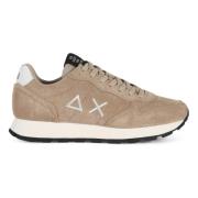 Leren en Eco-leren Sneakers Sun68 , Beige , Heren