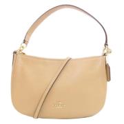 Pre-owned Leather handbags Coach Pre-owned , Beige , Dames