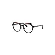 Bellavista Zwart Rood Bril Alain Mikli , Black , Unisex